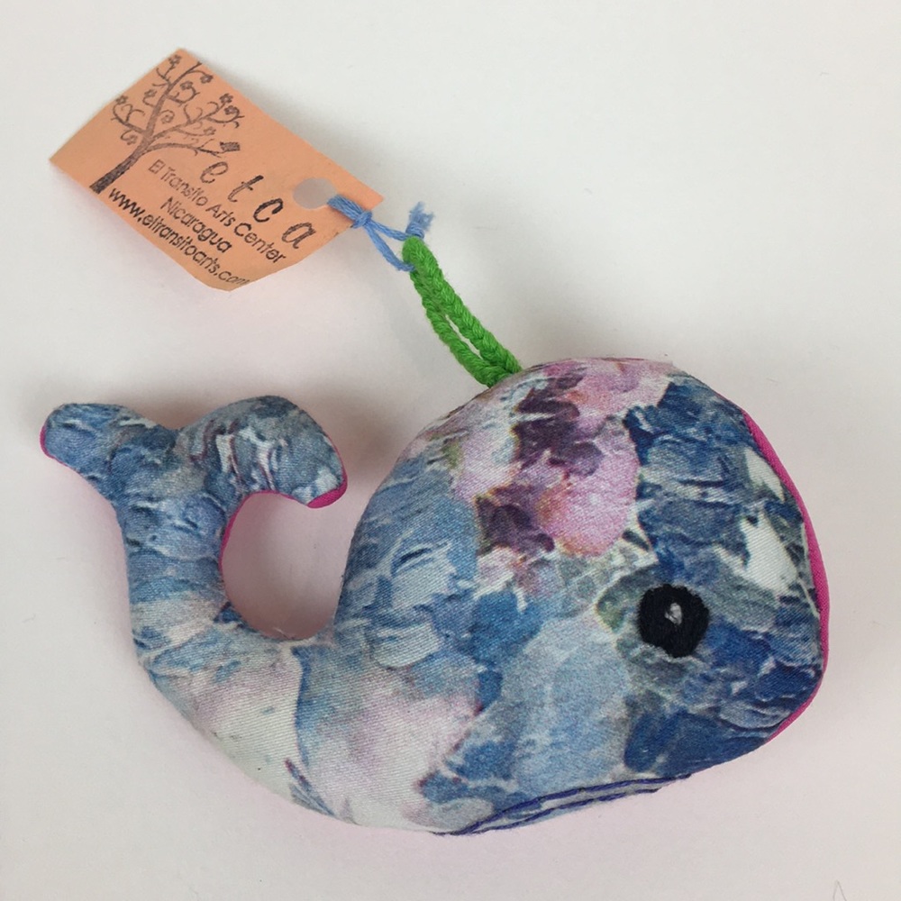 One handmade whale 🐳 keychain ornament